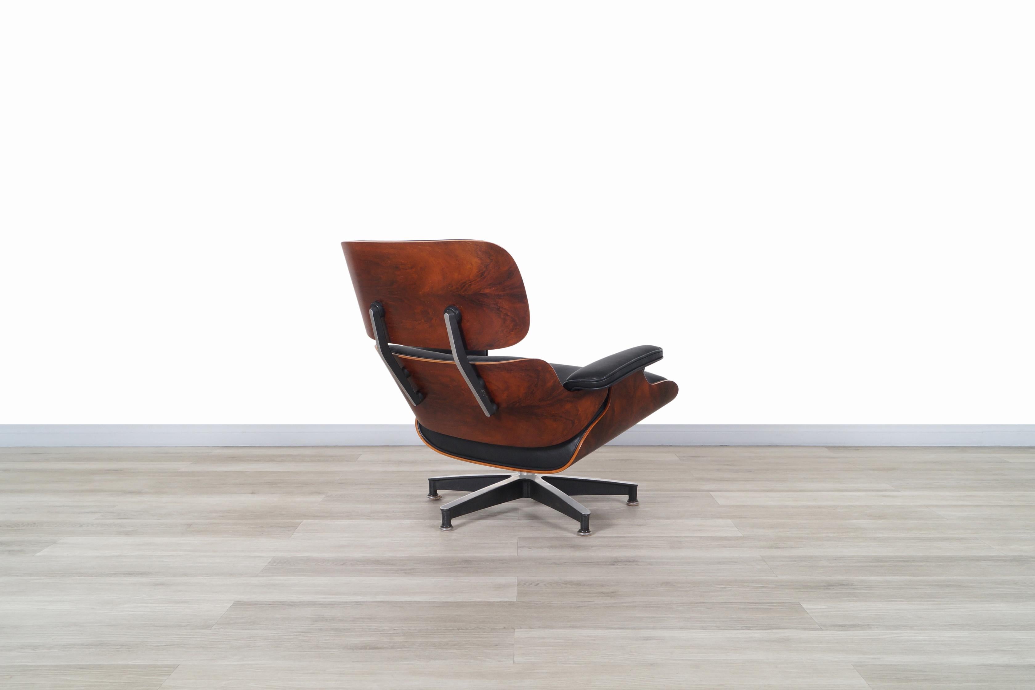 Charles Eames Rosewood Lounge Chair and Ottoman by Herman Miller 2