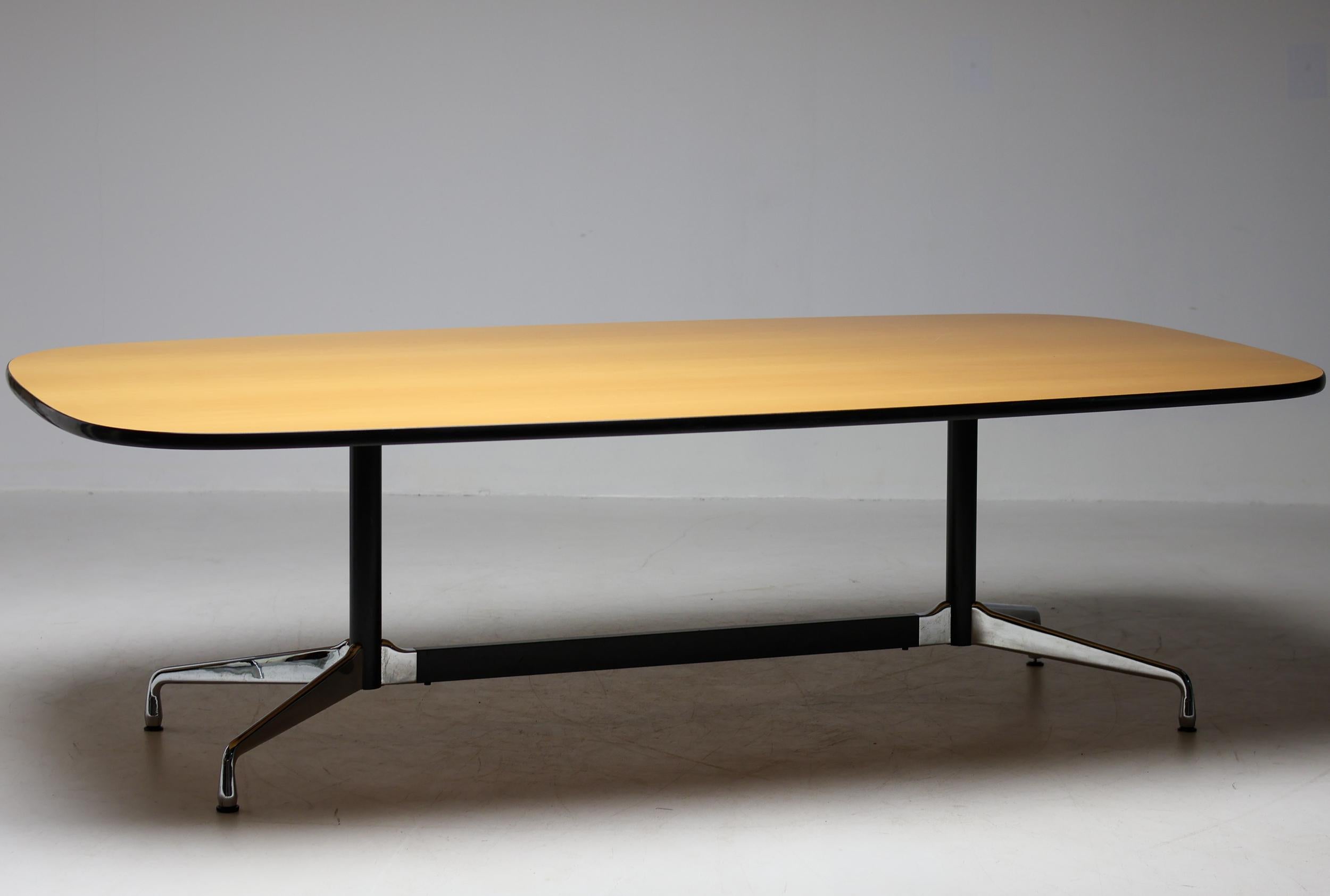 German Charles Eames Segmented Base Conference Table in Beech by Vitra