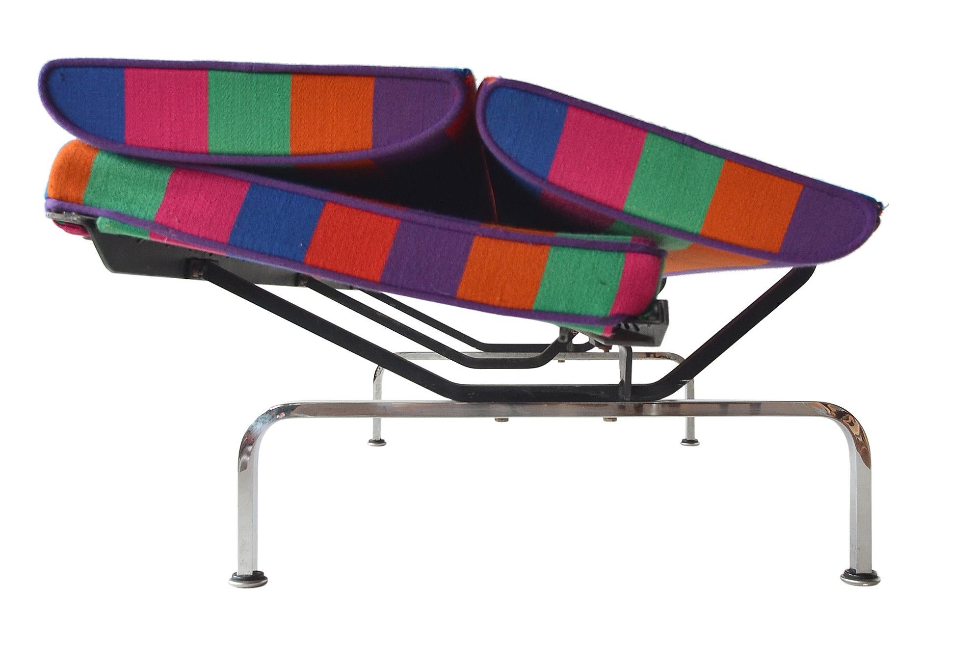 Mid-Century Modern Charles Eames Sofa Compact For Sale