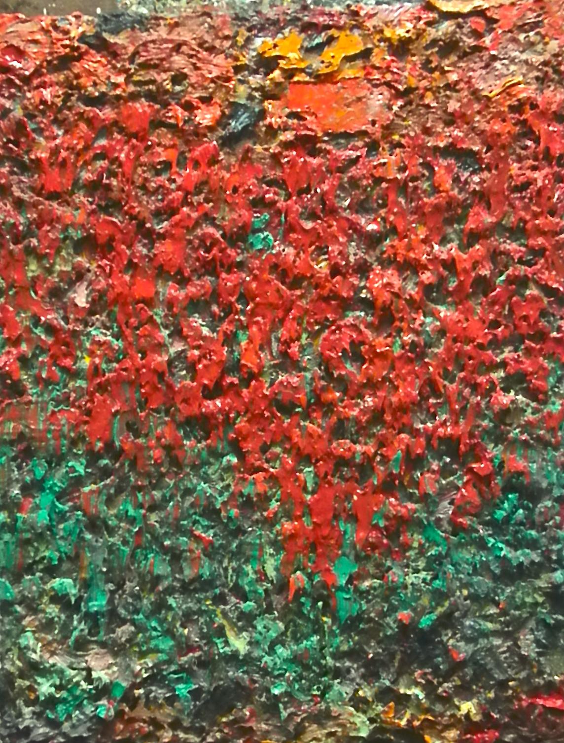 Rojo sobre verde