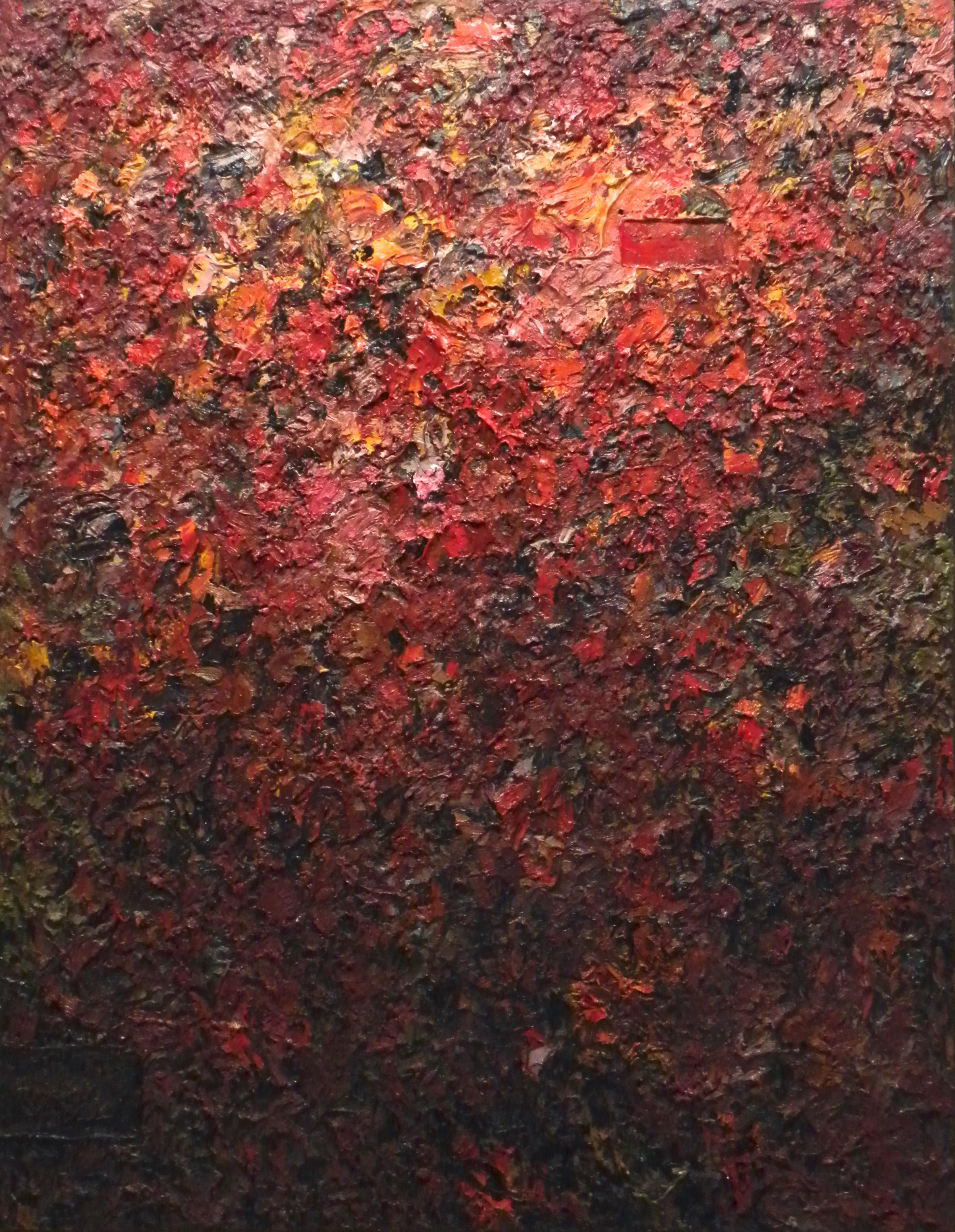 Charles Eckart Abstract Painting – The Red Maple Influence