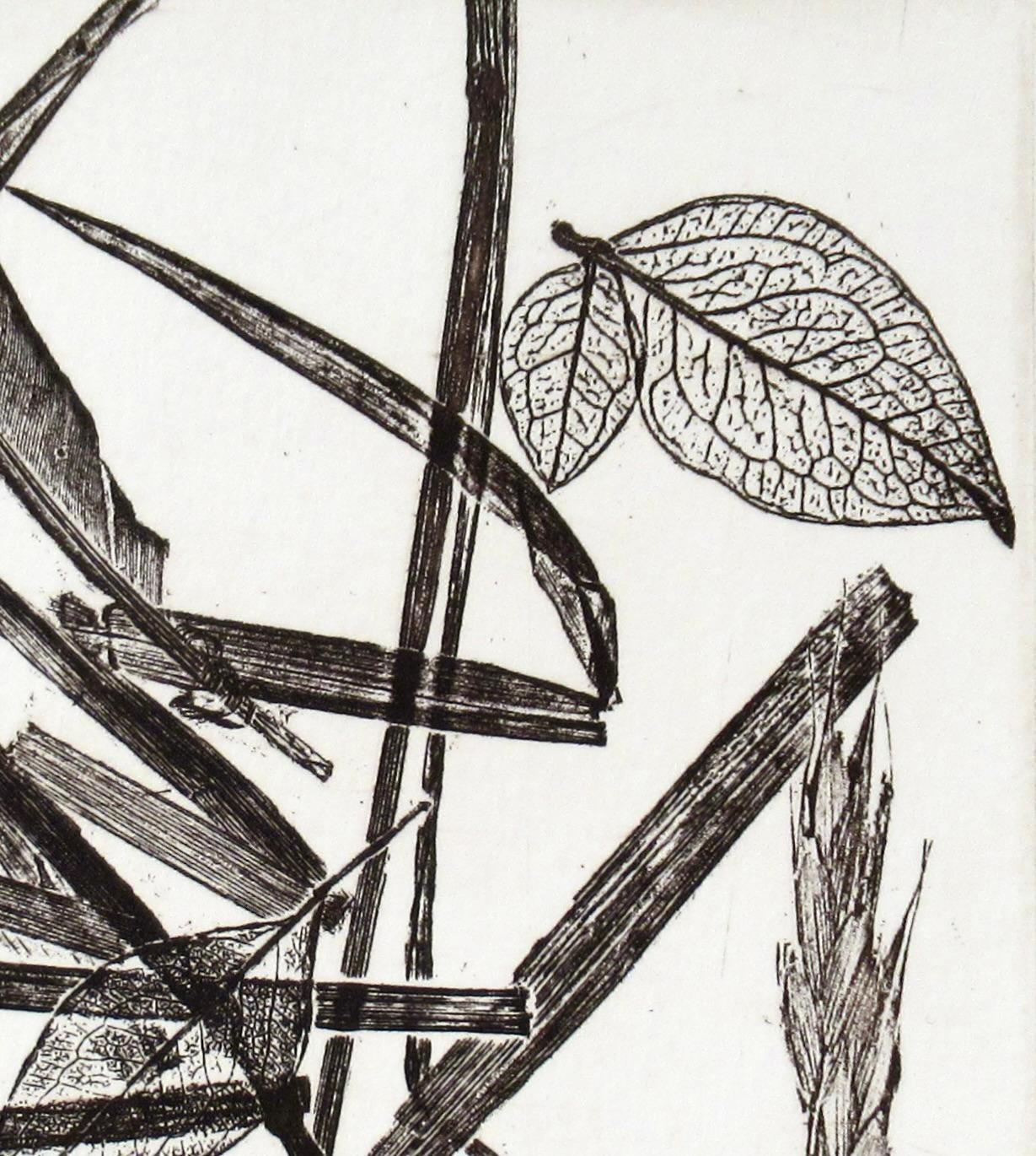 Leafs - Abstract Expressionist Print by Charles Eckart