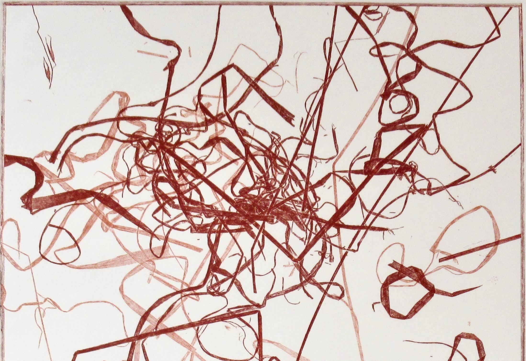 Untitled - Abstract Expressionist Print by Charles Eckart