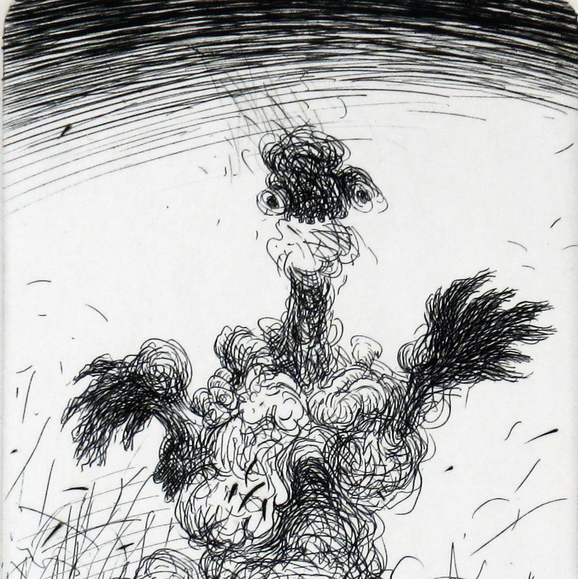 Untitled - Abstract Expressionist Print by Charles Eckart