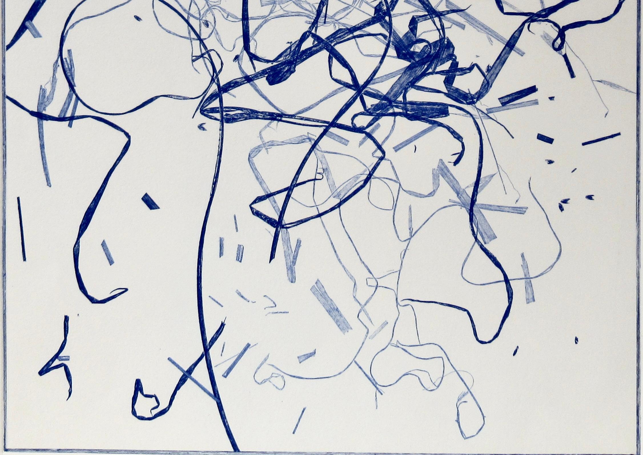 Untitled - Gray Abstract Print by Charles Eckart