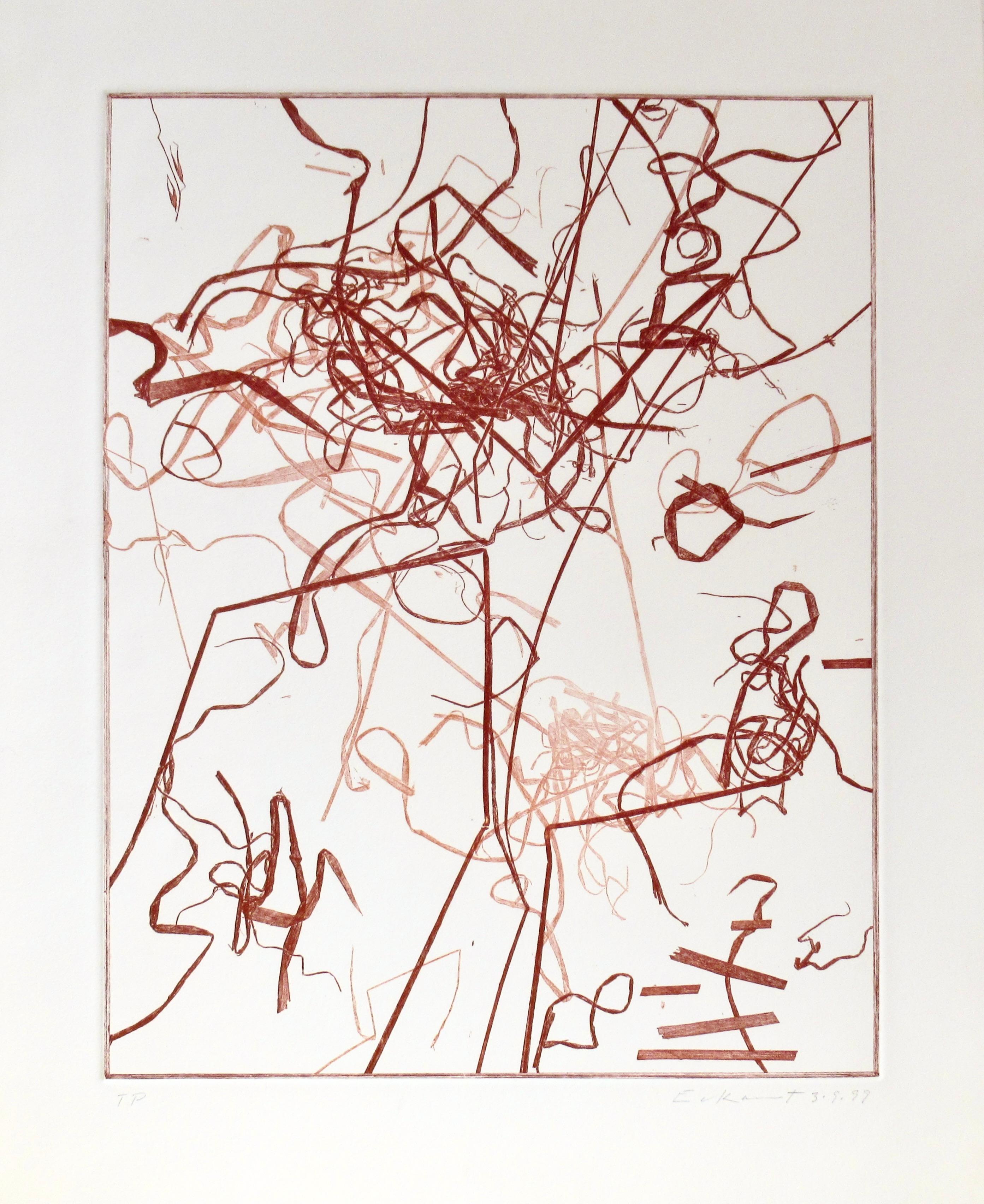 Charles Eckart Abstract Print - Untitled