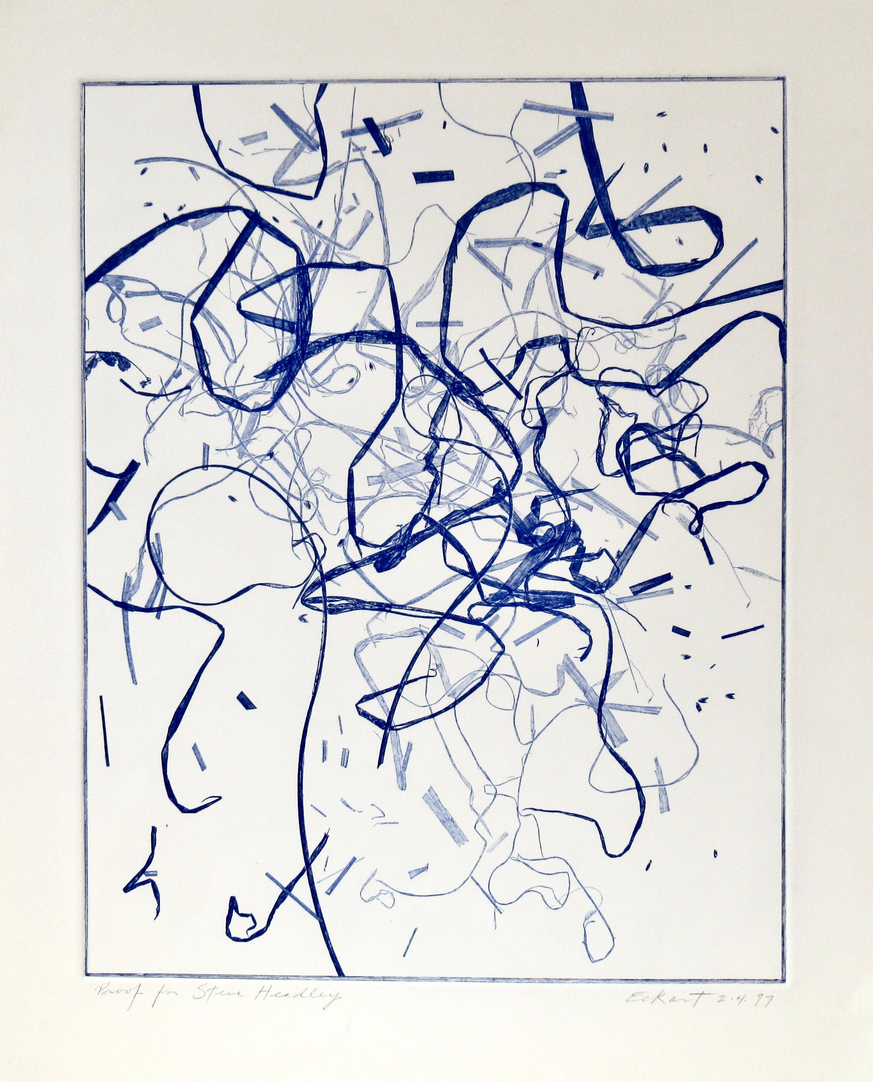 Charles Eckart Abstract Print - Untitled