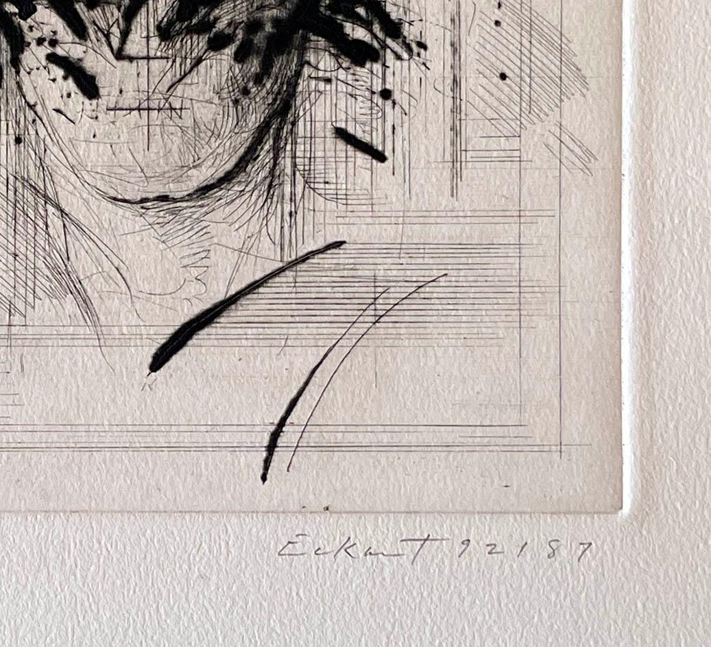 Untitled Head - Abstract Print by Charles Eckart