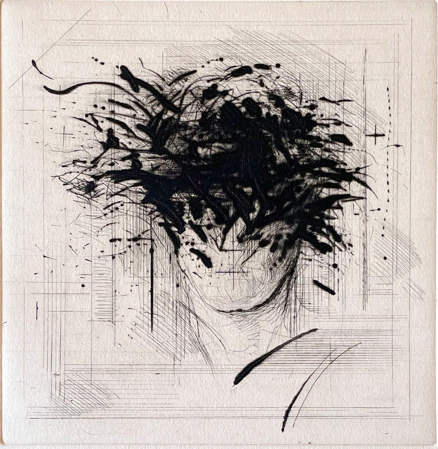 Charles Eckart Abstract Print - Untitled Head