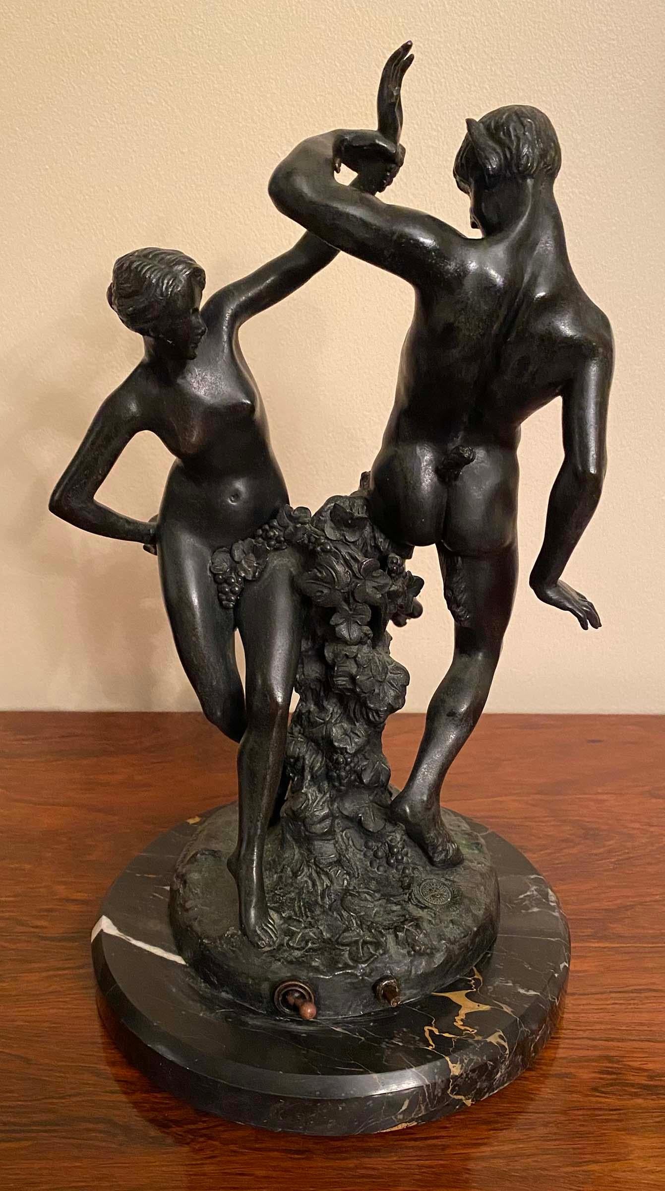 Bacchanal - Sculpture by Charles Ed Richefeu