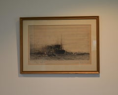 Steamship and Tugboats In New York Harbour