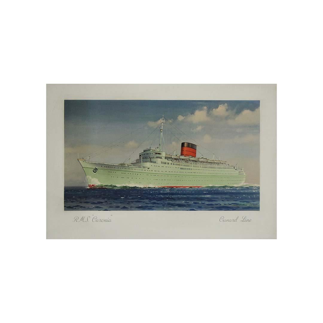 Circa 1940 original maritime poster - Cunard Line R.M.S. 