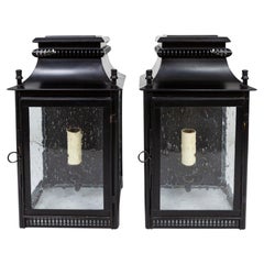 Charles Edwards Black Wall Lanterns 