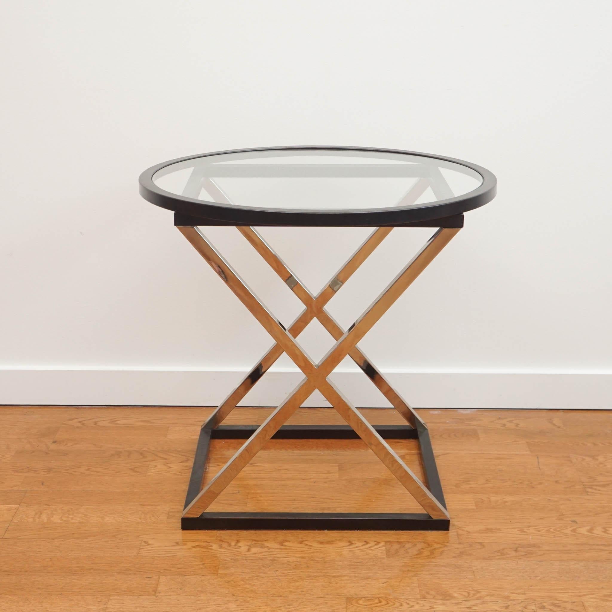 Charles Edwards Glass Side Table 4