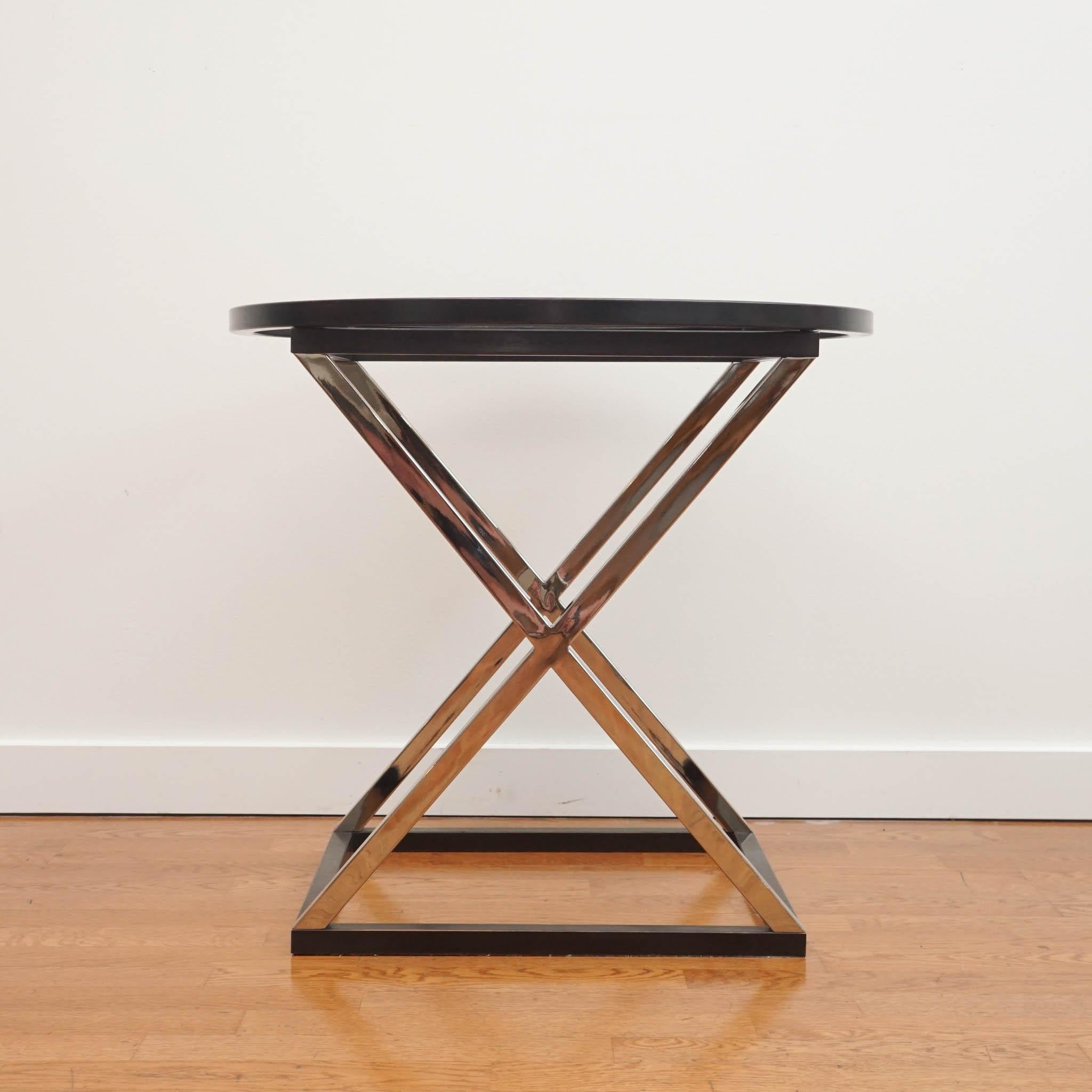 Art Deco Charles Edwards Glass Side Table