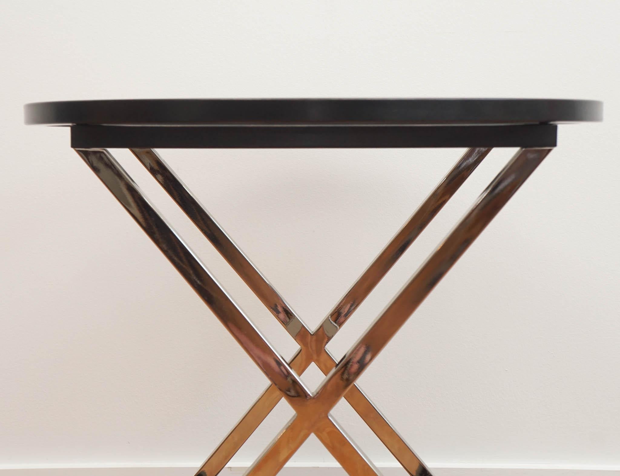 Hand-Crafted Charles Edwards Glass Side Table