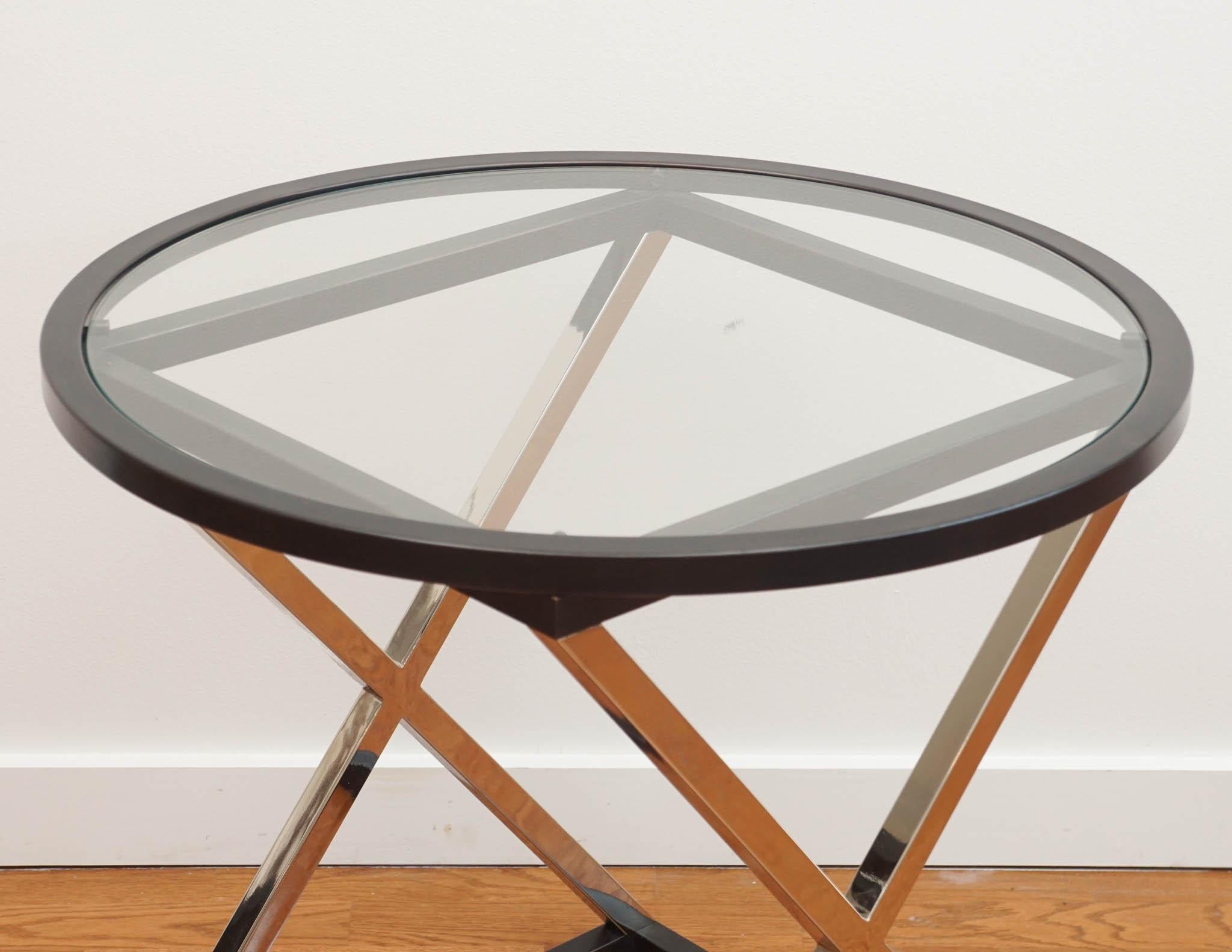 Charles Edwards Glass Side Table 1