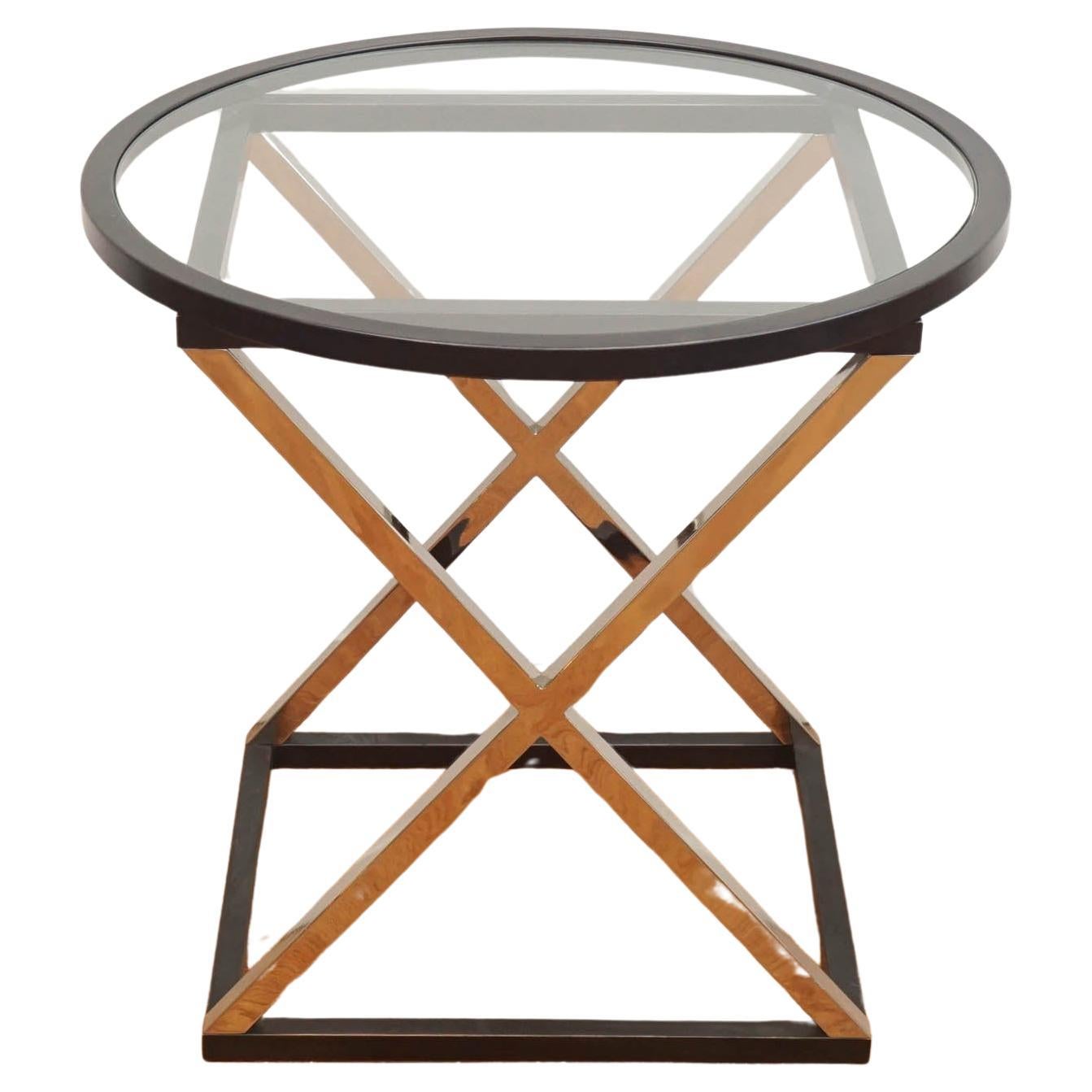 Charles Edwards Glass Side Table