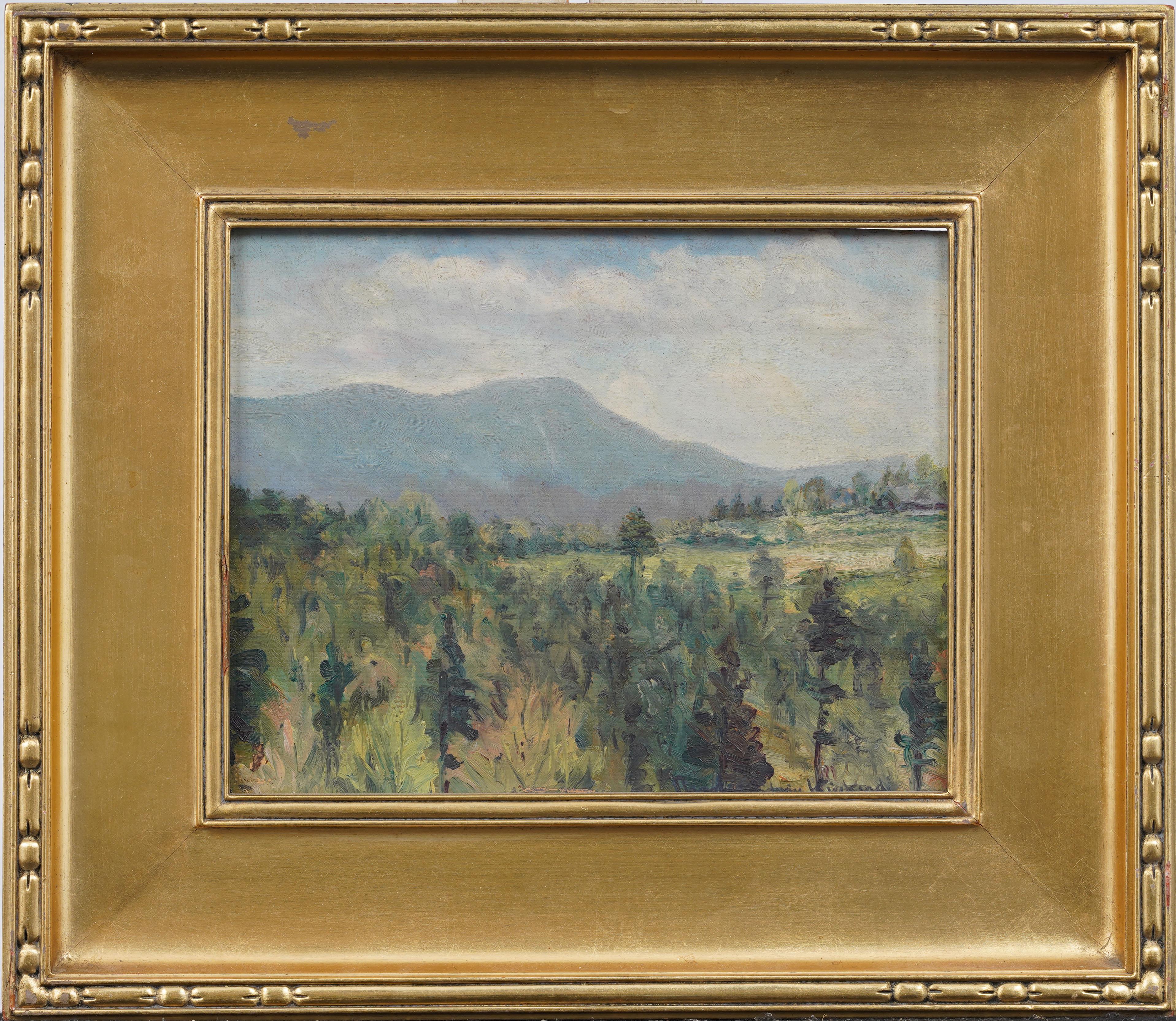 Charles Edwin Kinkead  Landscape Painting - Vintage American Impressionist Landscape Signed Dogwood NC Framed Oil Painting