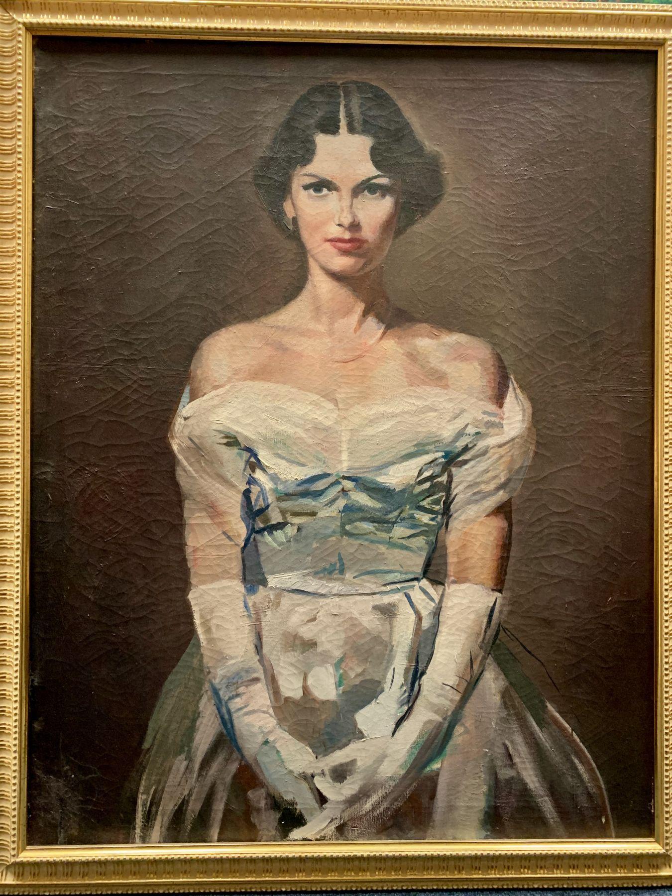 Portrait of a Woman - Painting by Charles Ellis