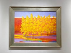 E.C.E. Ross Ross, ""Schöner Tag", Bunte abstrakte Waldlandschaft Acryl auf Leinwand