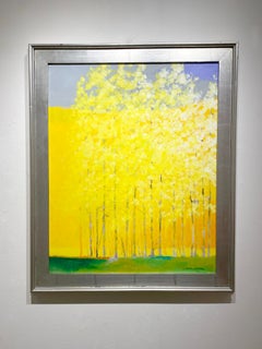 C.E. Ross "Goldene Träume", Bunte Contemporary Landschaft Acryl auf Leinwand