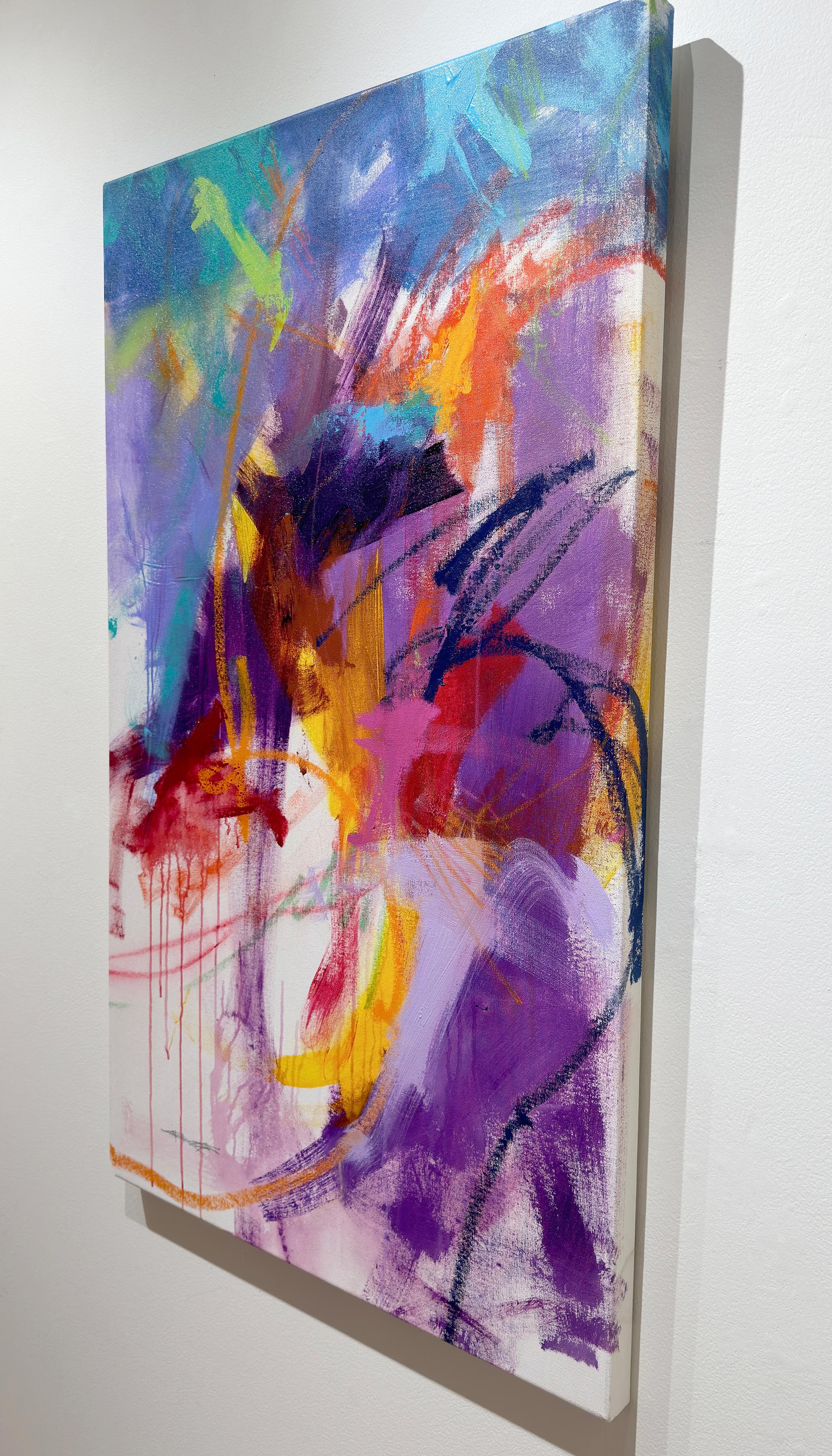 This colorful abstract painting, 