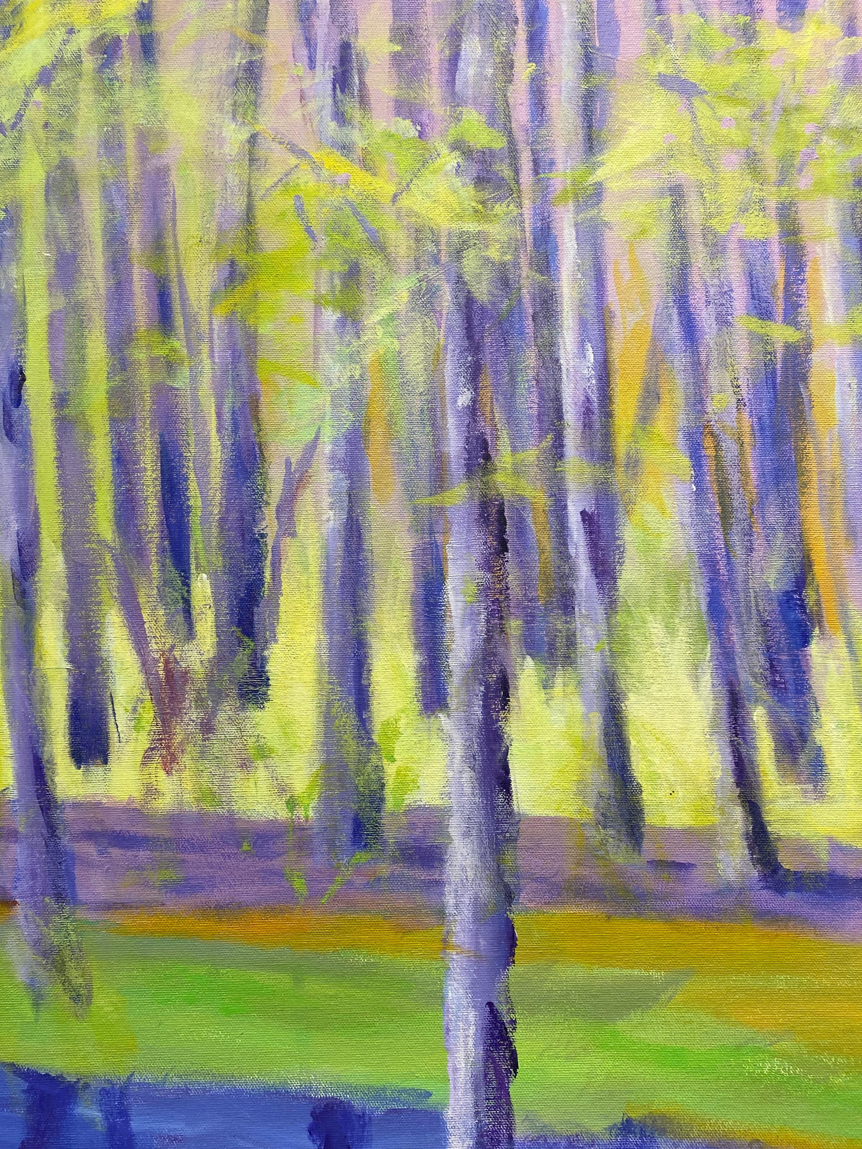 Ce paysage forestier abstrait contemporain, 