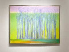 C.E. Ross "Purple Trees", Colorful Contemporary Landscape Painting on Canvas