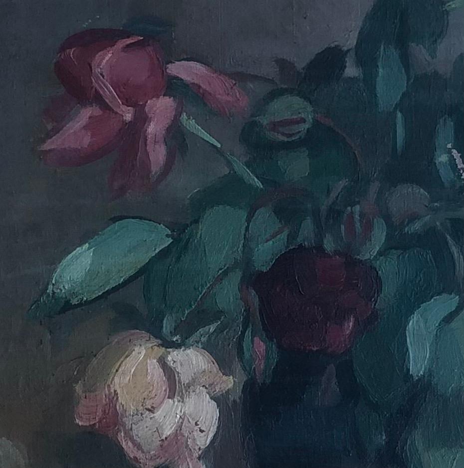 Blumenstrauß aus verwelkten Rosen im Angebot 1