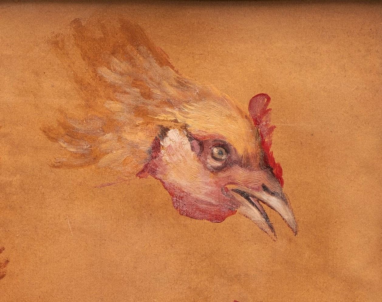 Antique Rooster Painting
