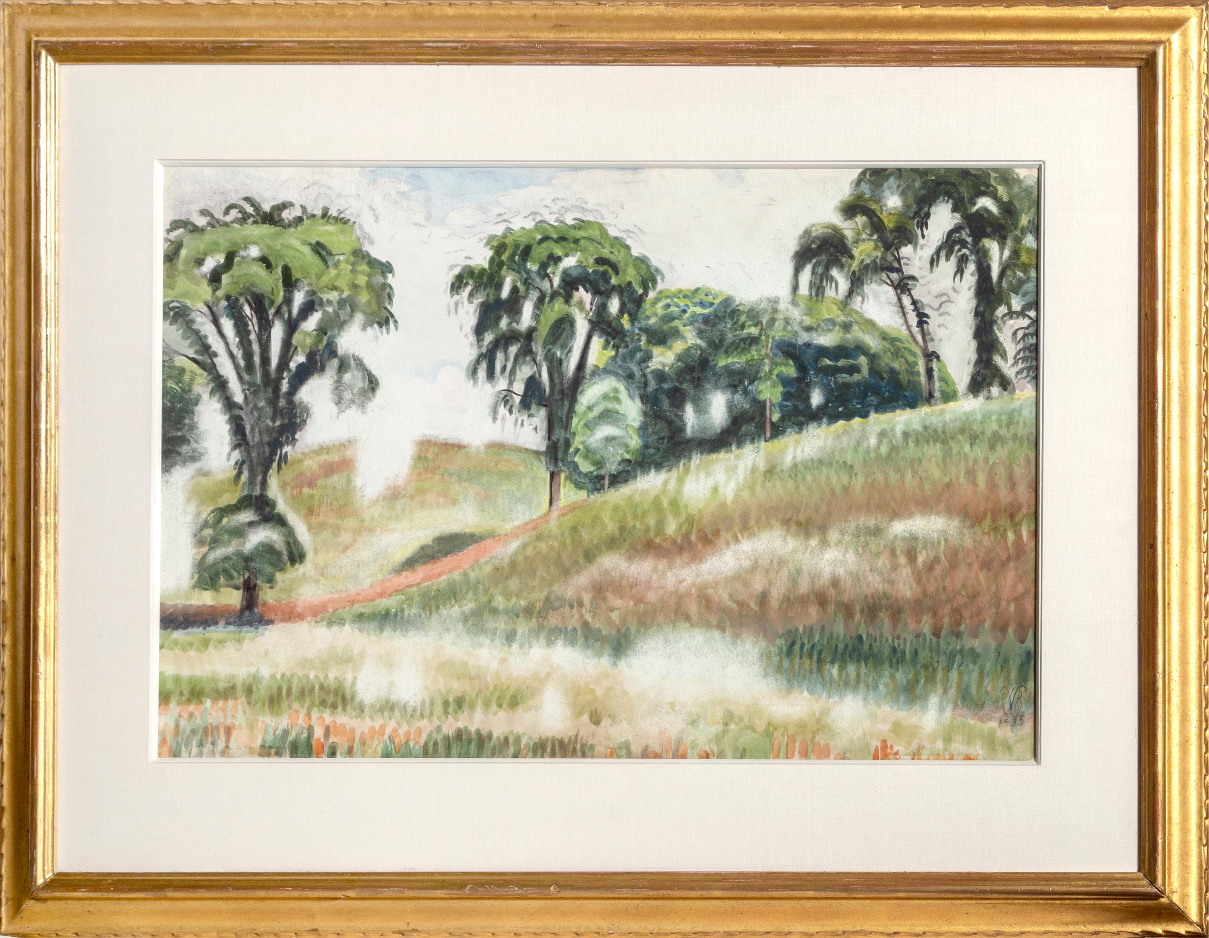 Scene on Windspear Road, Watercolor by Charles Burchfield 1935