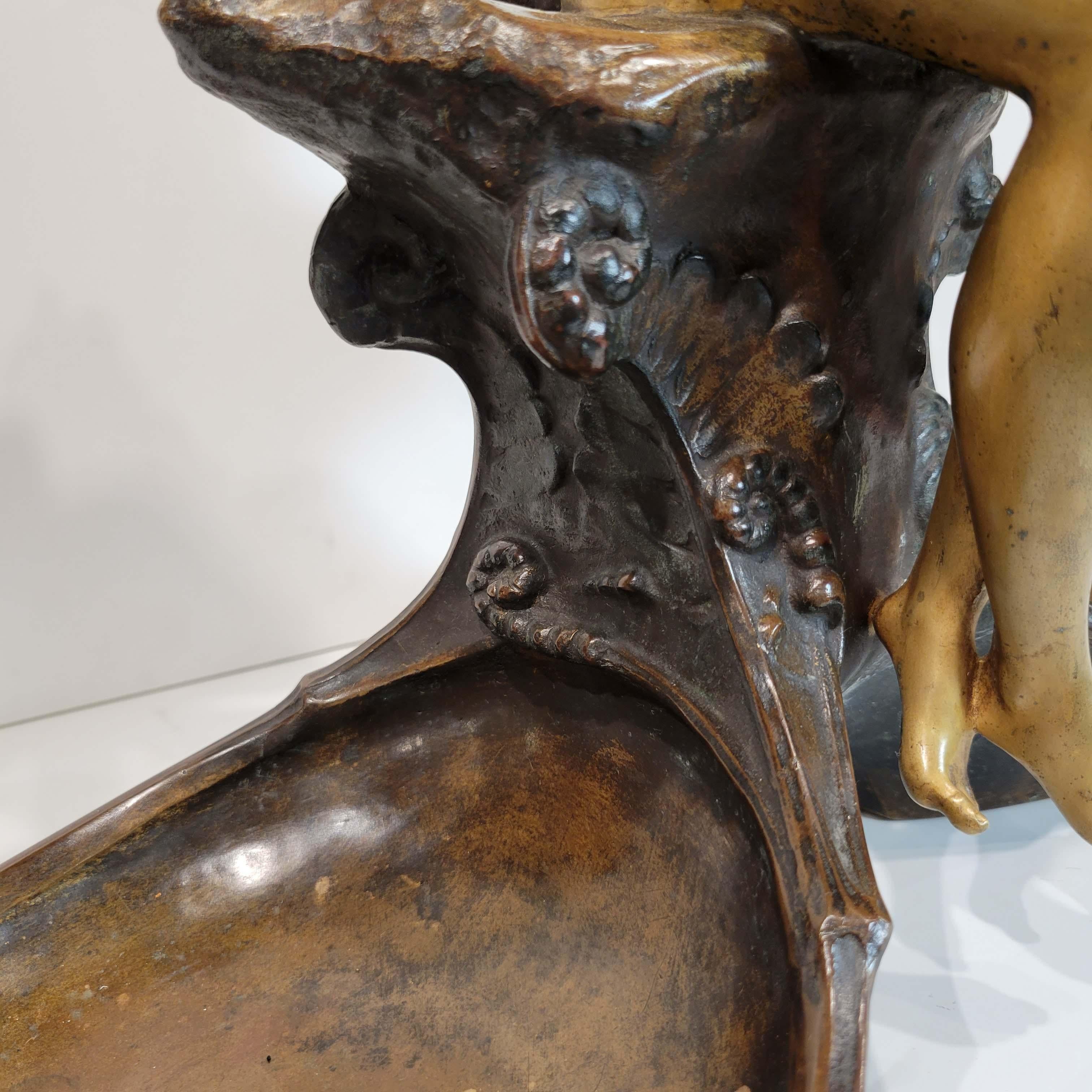 Charles Eugène Thienot, Art Nouveau Bronze Sculpture 19/20C 3