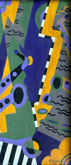 Geometric Cubist Abstract American Modernism Mid-20th Century New Hope School