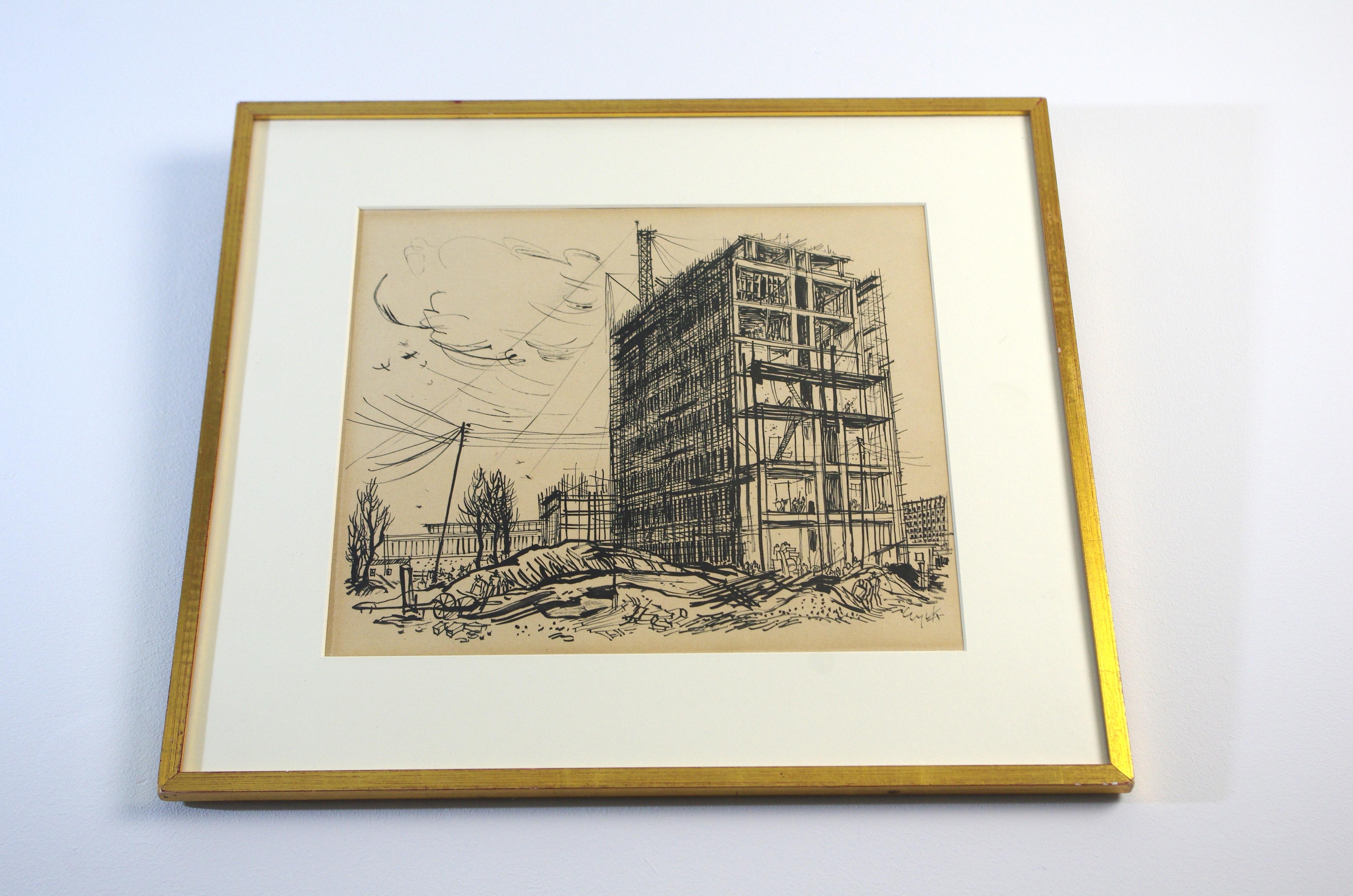 Charles Eyck - Etching - Factory Eindhoven For Sale 2