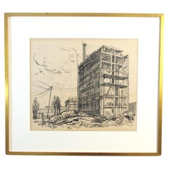 Charles Eyck - Etching - Factory Eindhoven