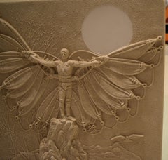 Charles Faust Sand Cast Wall Sculpture