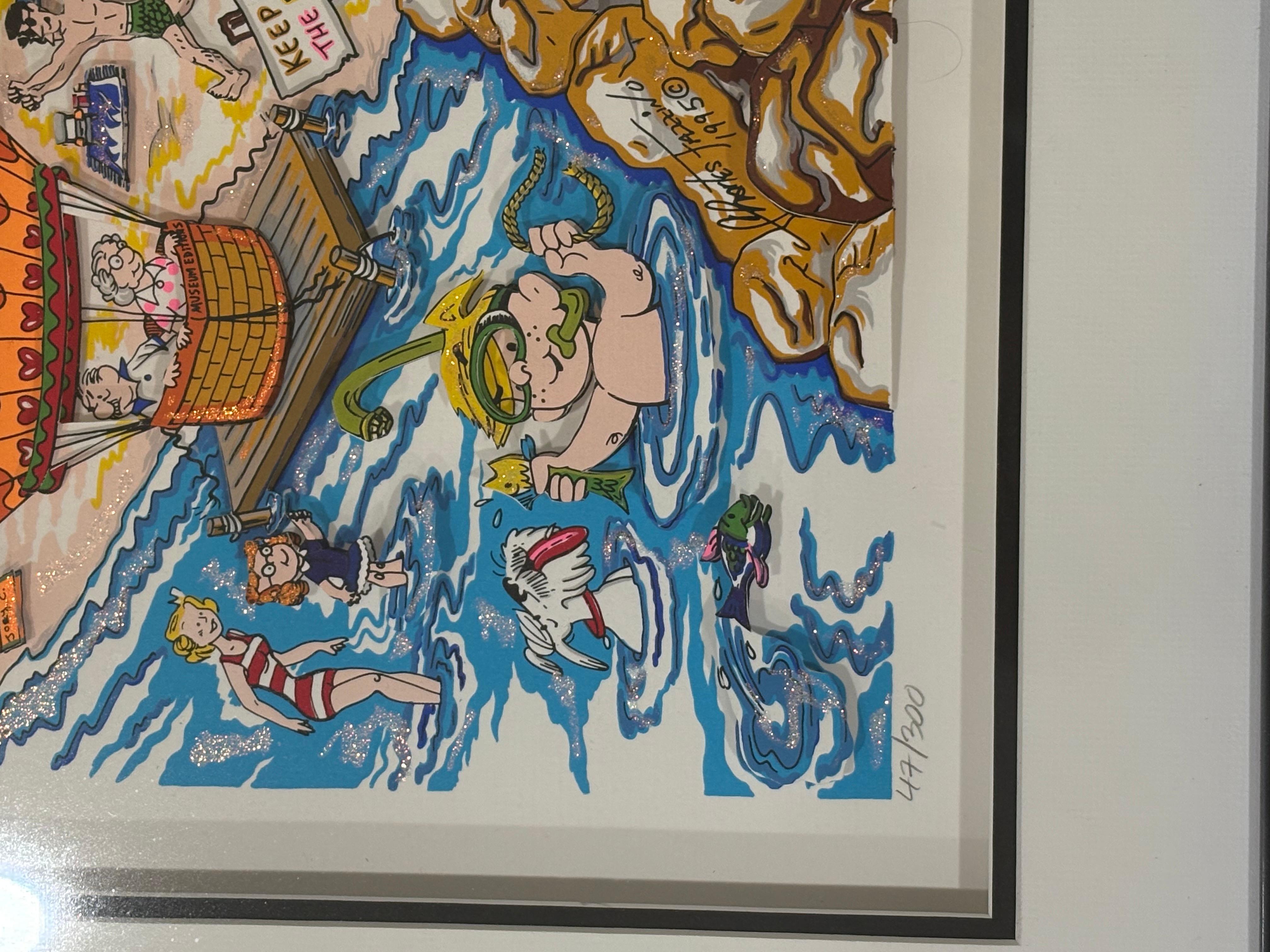 Booping, Popeye's Swooning on Coney Island Beach For Sale 2