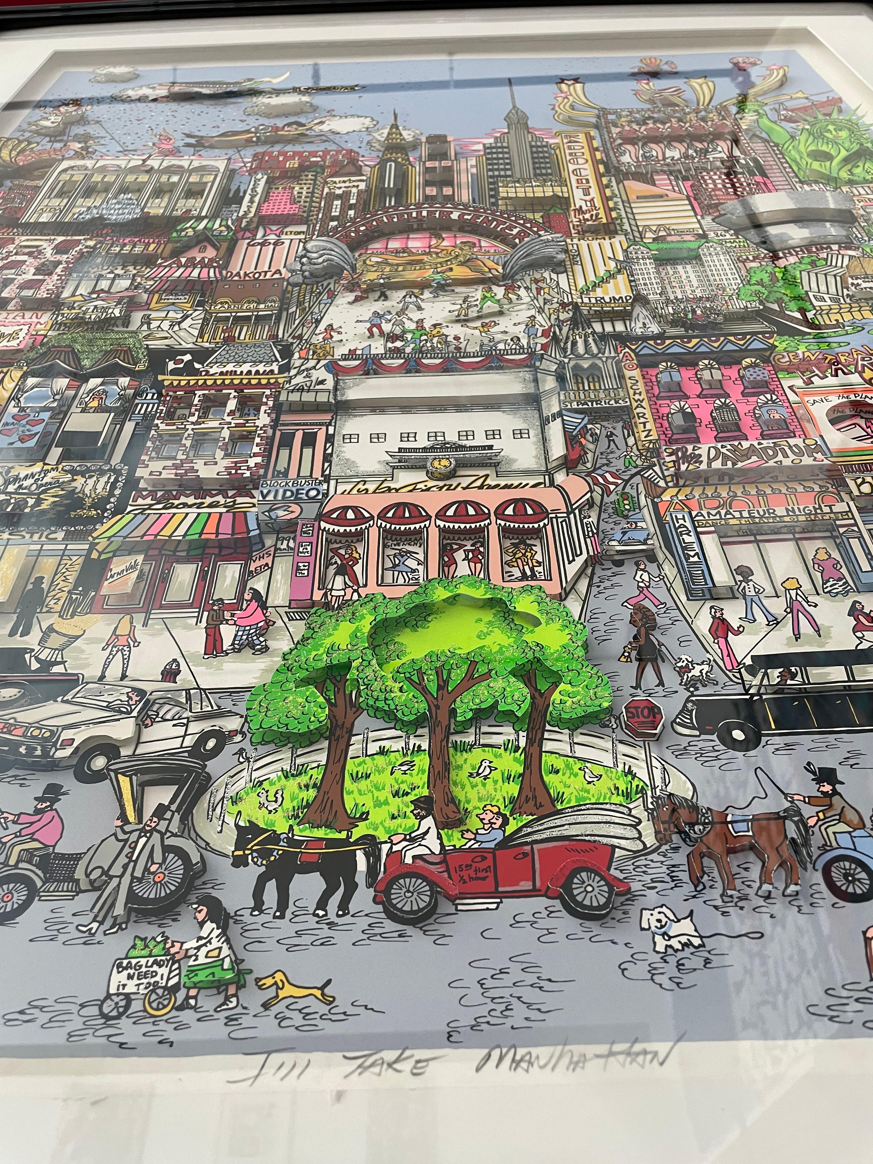« I'll Take Manhattan » de Charles Fazzino, signé Pop Art Bon état à Philadelphia, PA