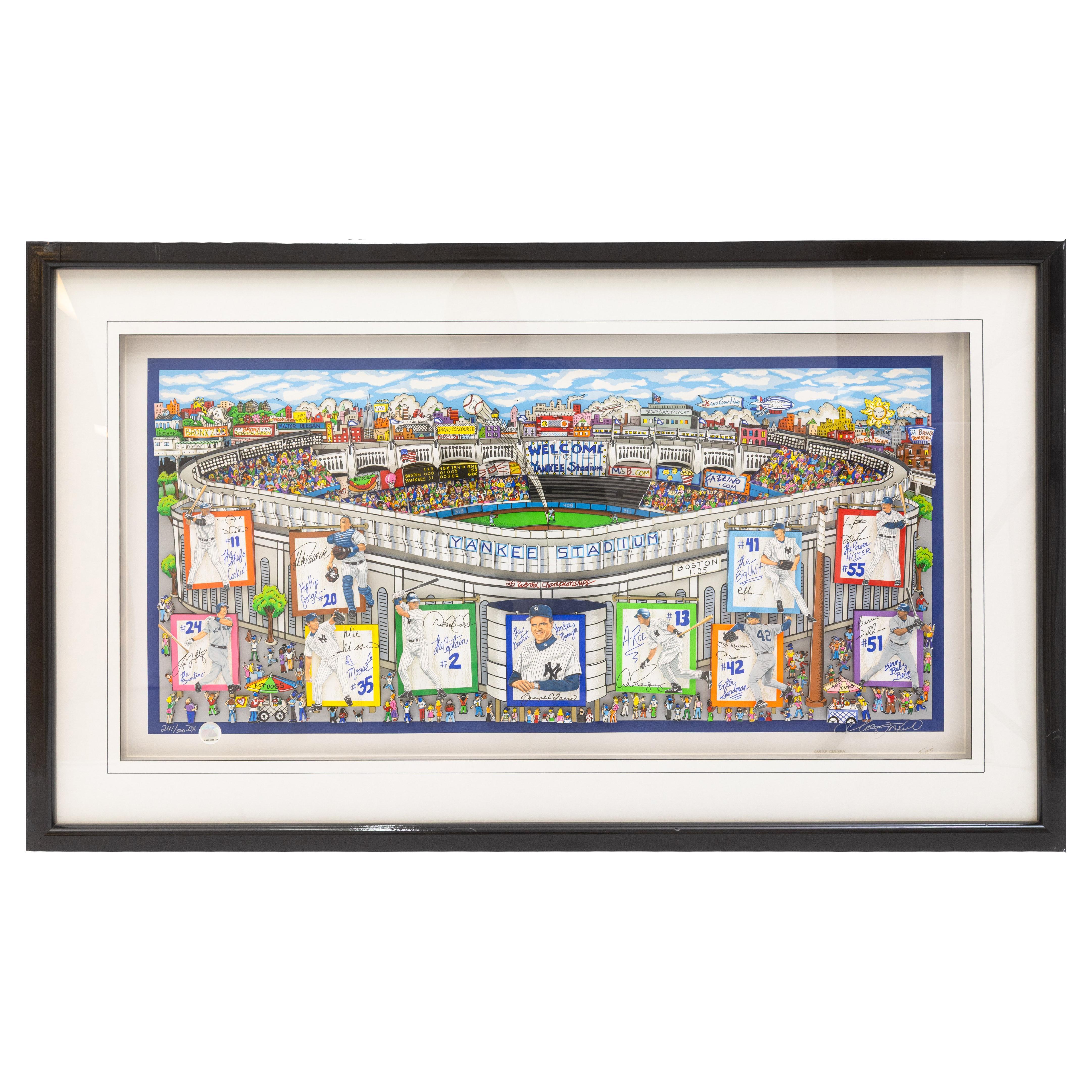 Charles Fazzino In a Yankee State of Mind 2005 Signed Three-Dimensional Litho For Sale