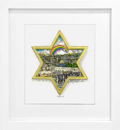 «Una estrella de la unidad», edición de lujo en 3D firmada a mano, tirada de 200 ejemplares, 53 x 48 cm. Enmarcado