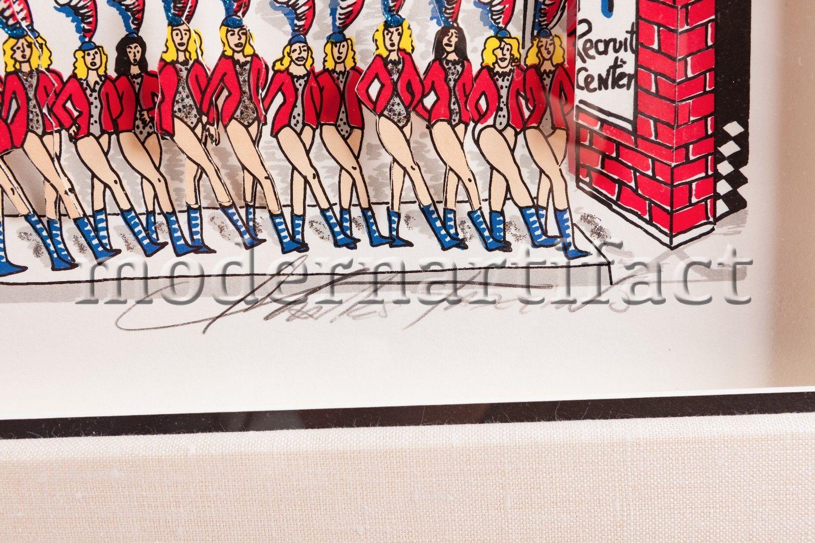 Charles Fazzino, Steppin out am Broadway, limitierte Auflage, 3d- Pop-Art im Angebot 3