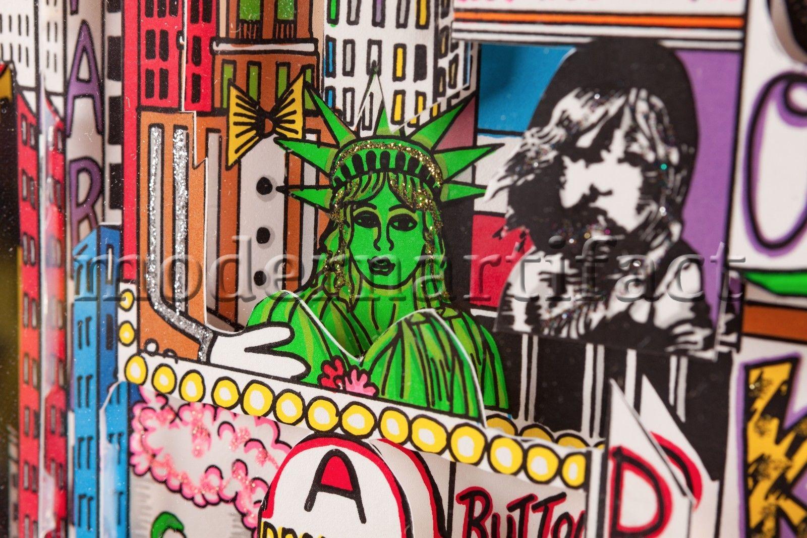 Charles Fazzino, Steppin out am Broadway, limitierte Auflage, 3d- Pop-Art im Angebot 7