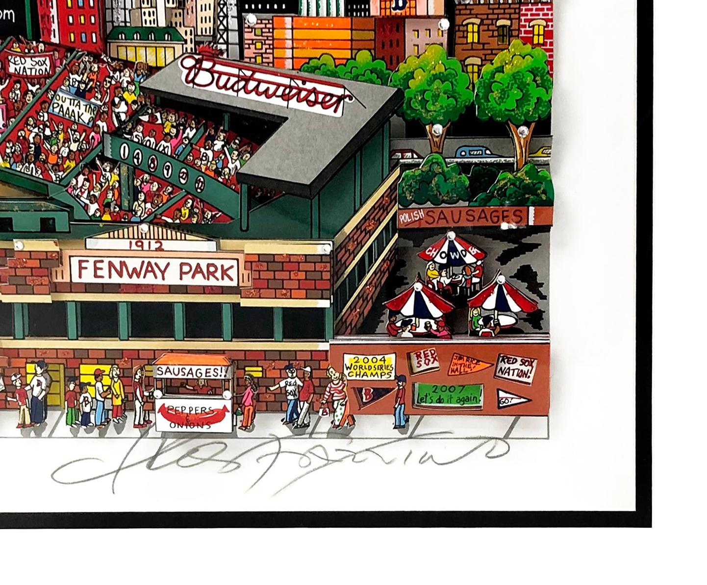 3D mixed media silkscreen on museum board.  Hand signed and titled on front by Charles Fazzino.  Hand numbered 30/150 DX.  This Deluxe Edition features three layers of dimension (base layer and two additional layers of pop-ups) and includes