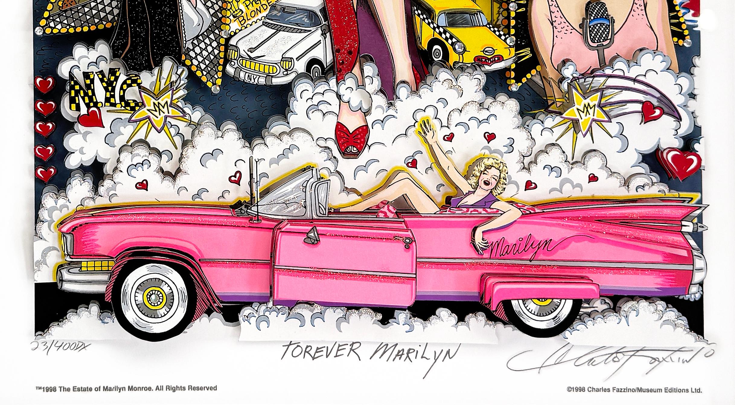 Forever Marilyn (signed 3D mixed media serigraph) - Print by Charles Fazzino