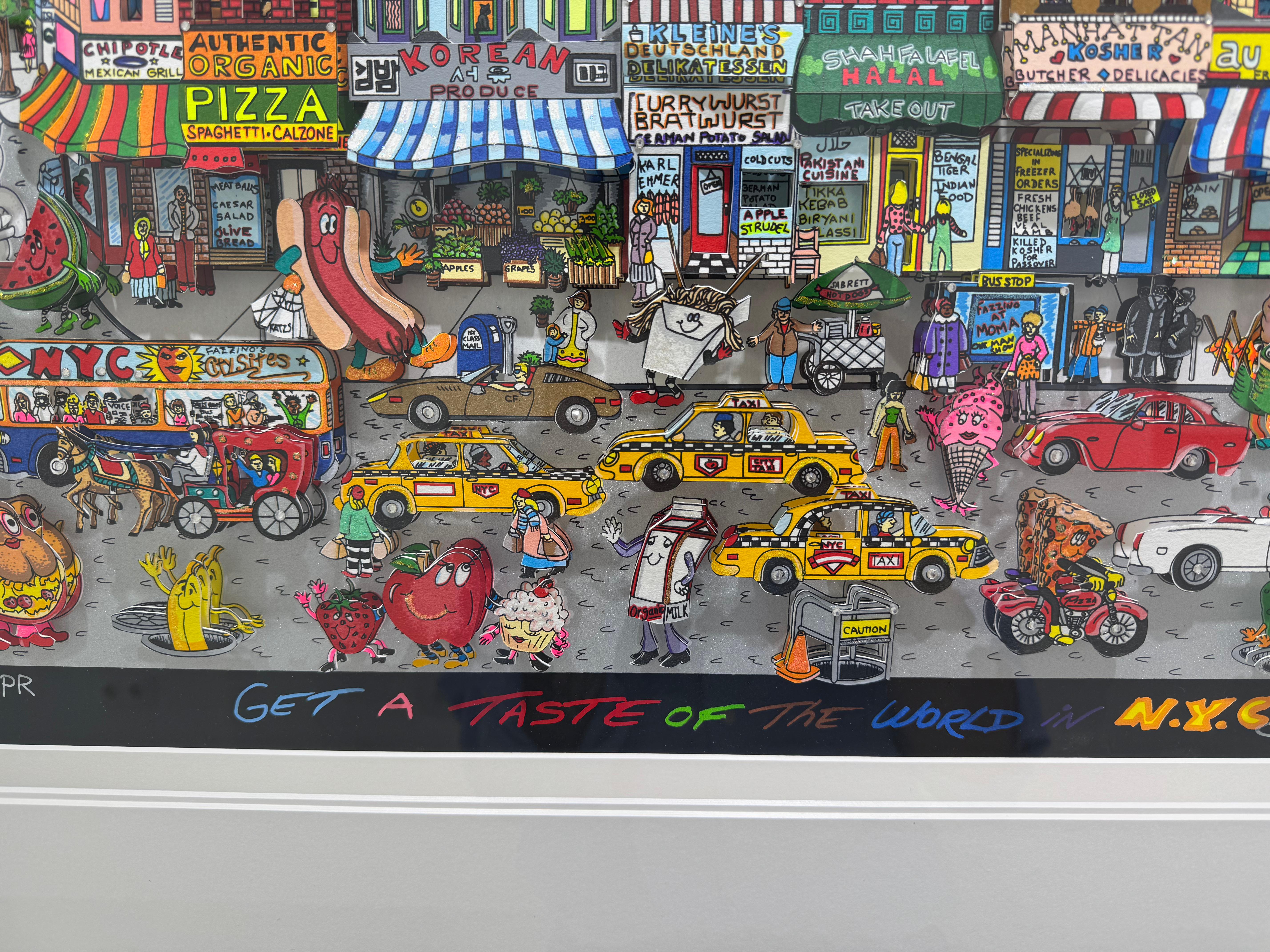 Get a taste of the world in NYC, Charles Fazzino For Sale 9