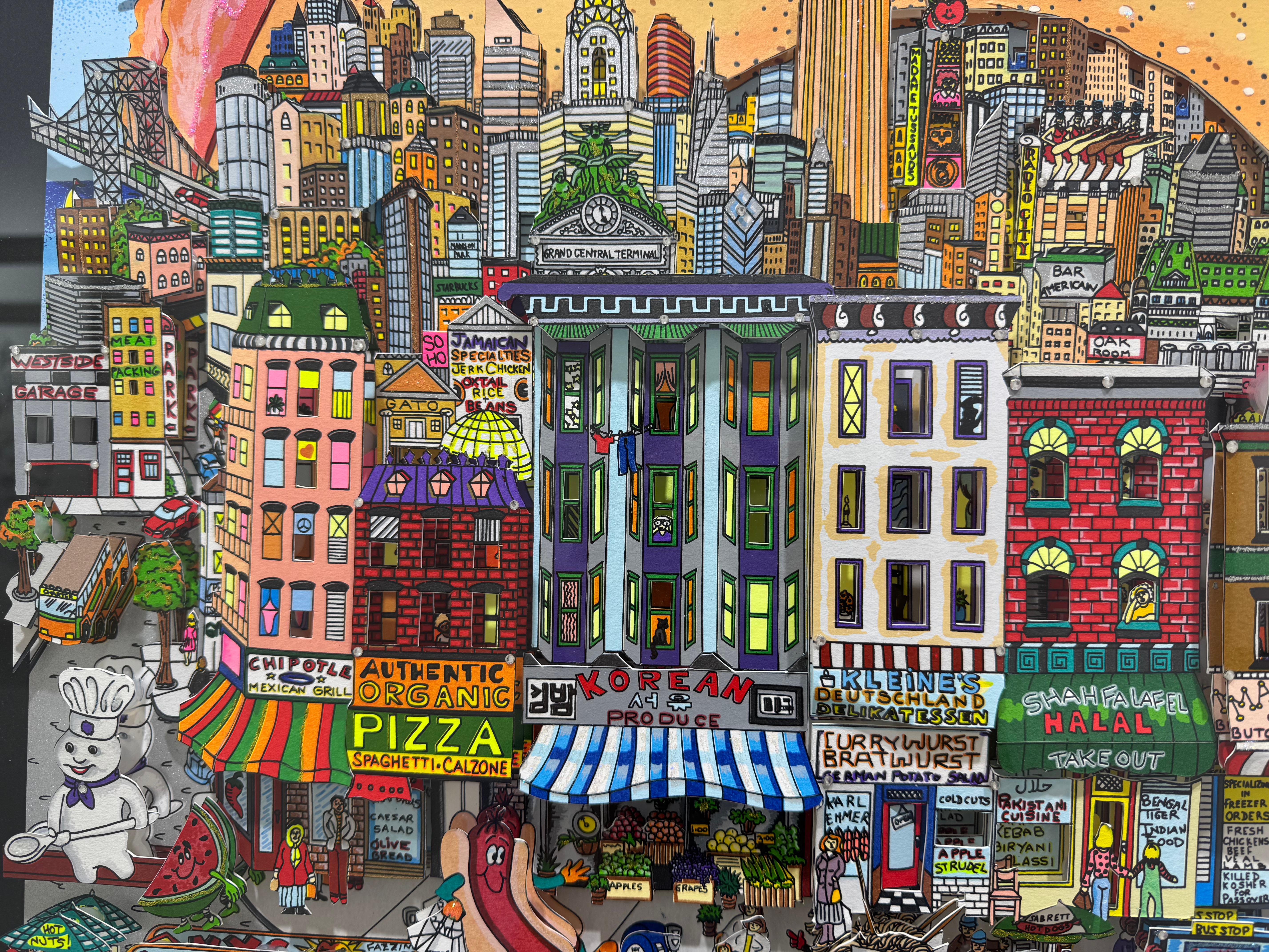 Get a taste of the world in NYC, Charles Fazzino For Sale 10