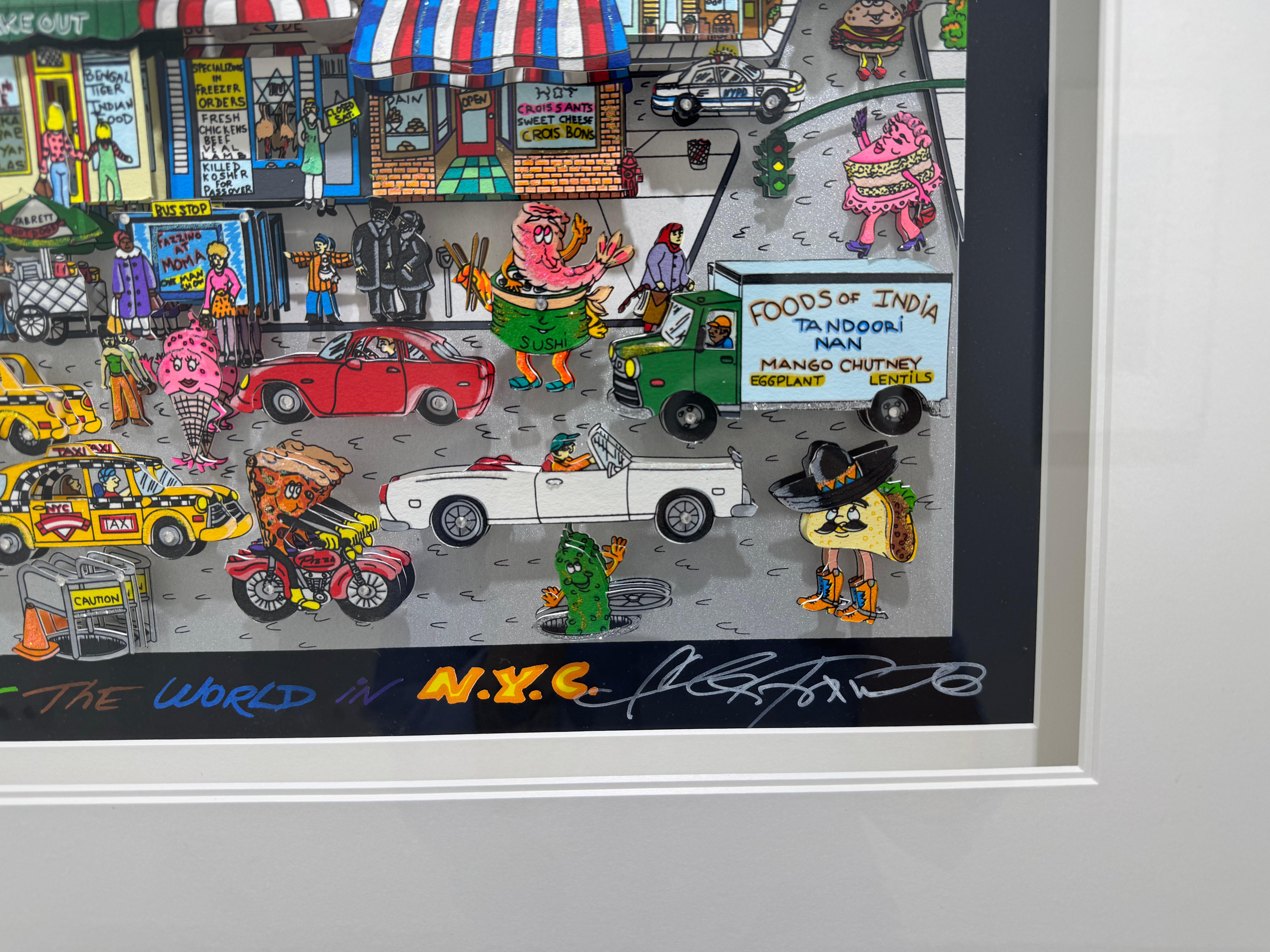Get a taste of the world in NYC, Charles Fazzino For Sale 3