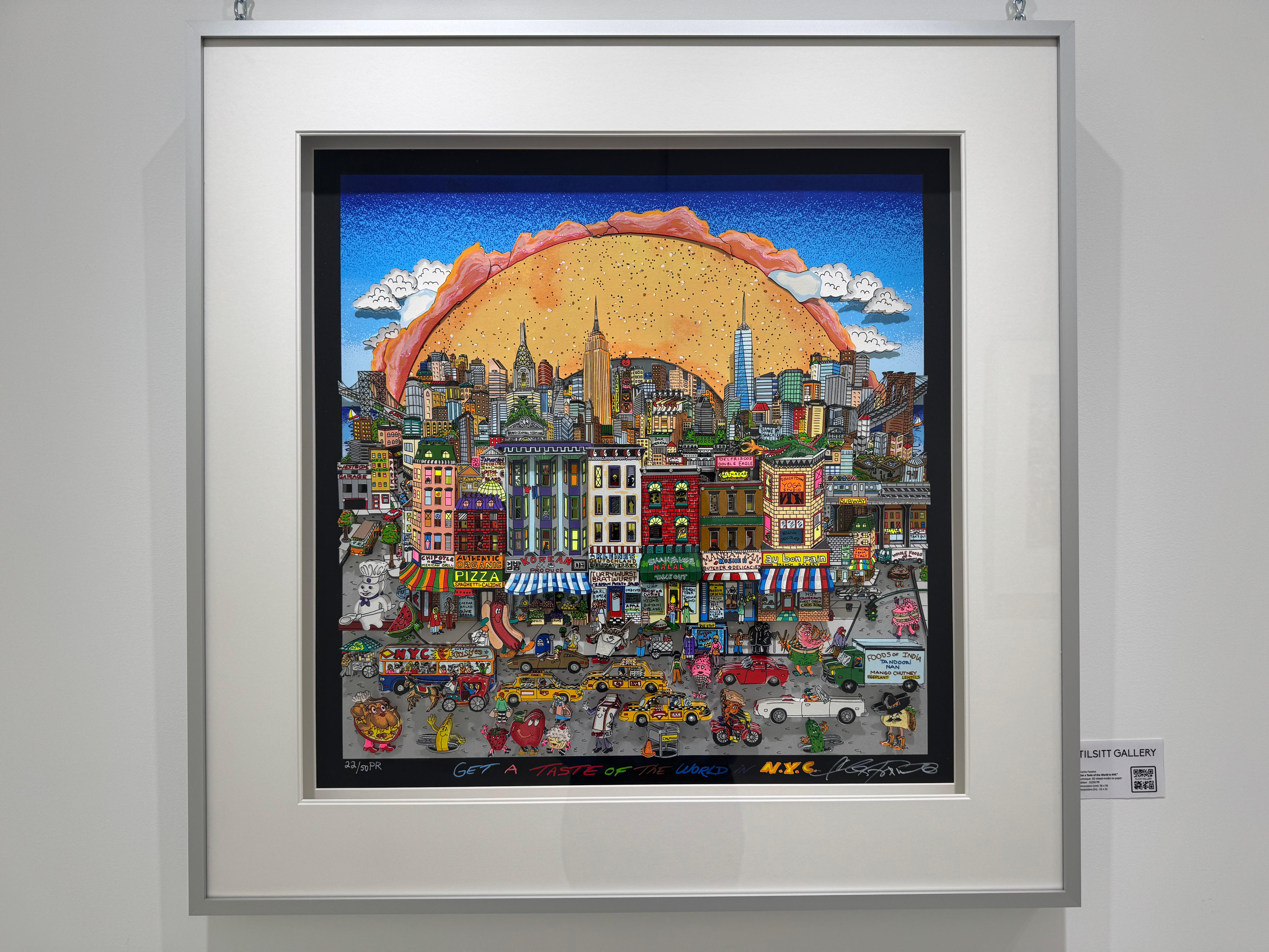 Get a taste of the world in NYC, Charles Fazzino For Sale 7