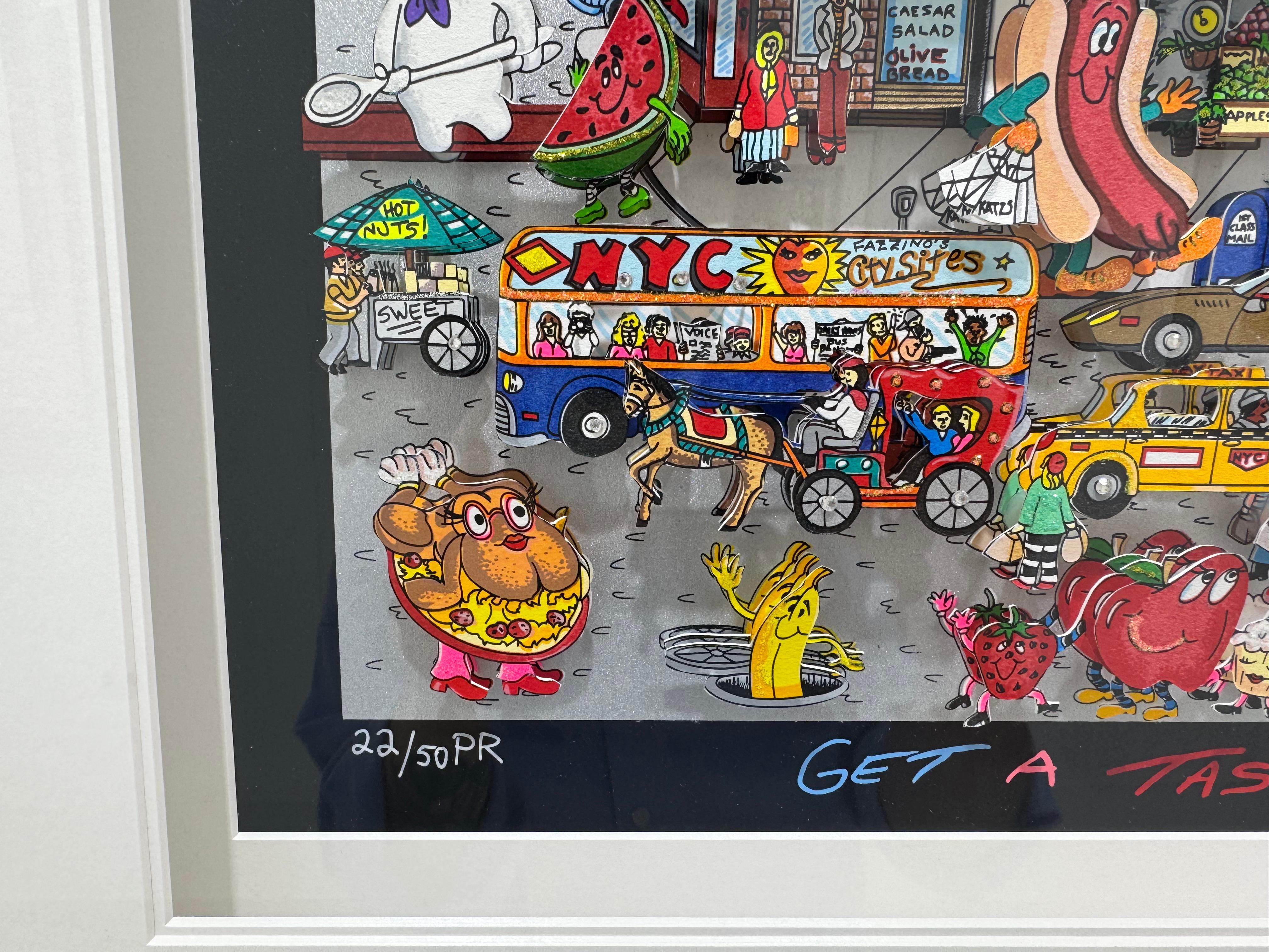 Get a taste of the world in NYC, Charles Fazzino For Sale 8